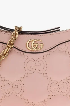 Gucci RÓŻOWY Pikowana torba na ramię