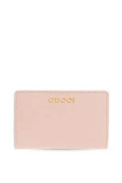 Gucci RÓŻOWY Skórzany portfel