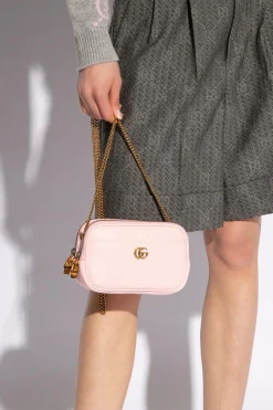 Gucci RÓŻOWY Torba na ramię ‘Double G Super Mini’