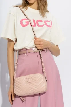 Gucci RÓŻOWY Torba na ramię ‘GG Marmont Small’