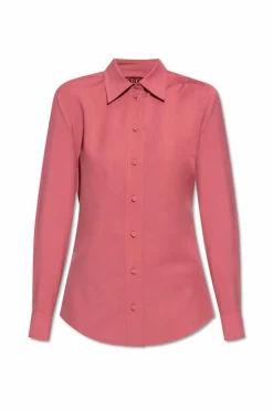 Gucci RÓŻOWY Wełniana koszula