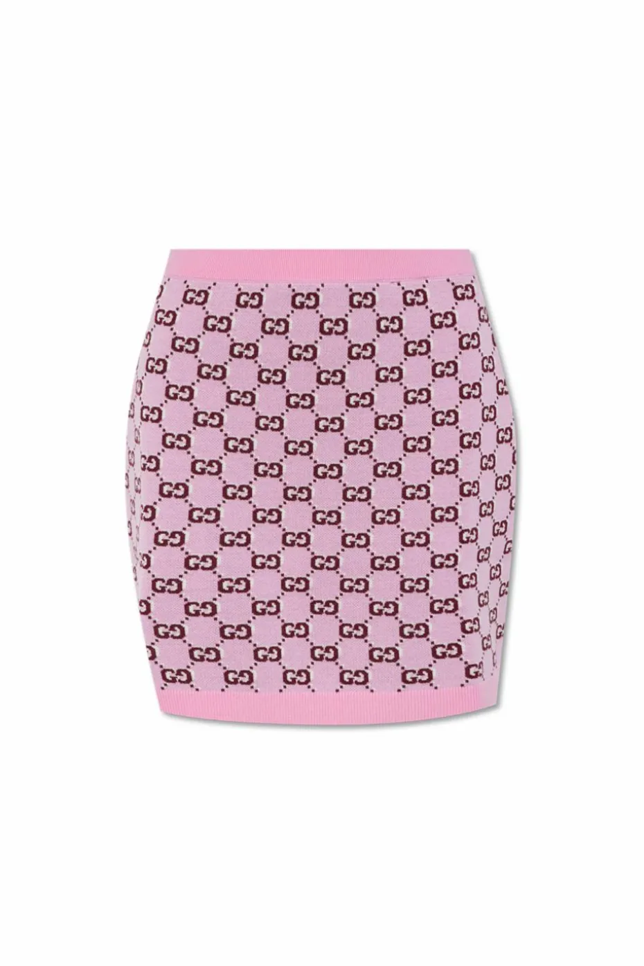 Gucci RÓŻOWY Wełniana spódnica
