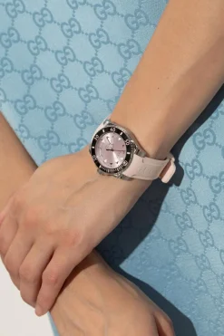 Gucci RÓŻOWY Zegarek z logo