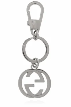 Gucci SREBRNY Brelok z logo