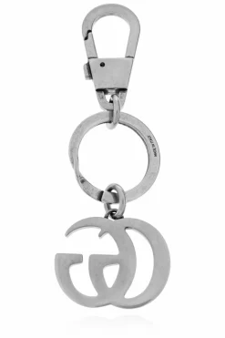 Gucci SREBRNY Brelok z logo