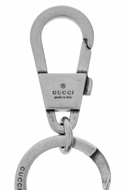 Gucci SREBRNY Brelok z logo