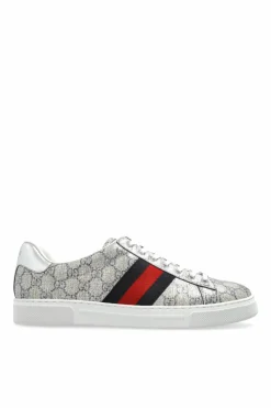 Gucci SREBRNY Buty sportowe z monogramem