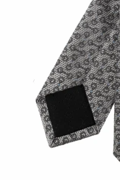 Gucci SREBRNY Jedwabny krawat