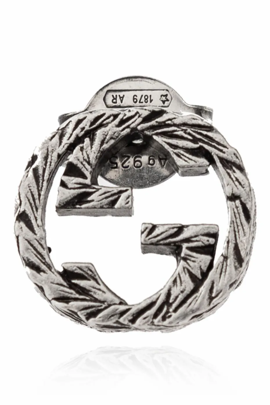 Gucci SREBRNY Kolczyki w kształcie logo