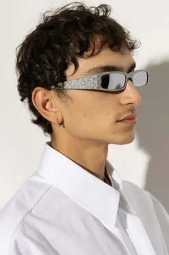 Gucci SREBRNY Okulary przeciwsłoneczne