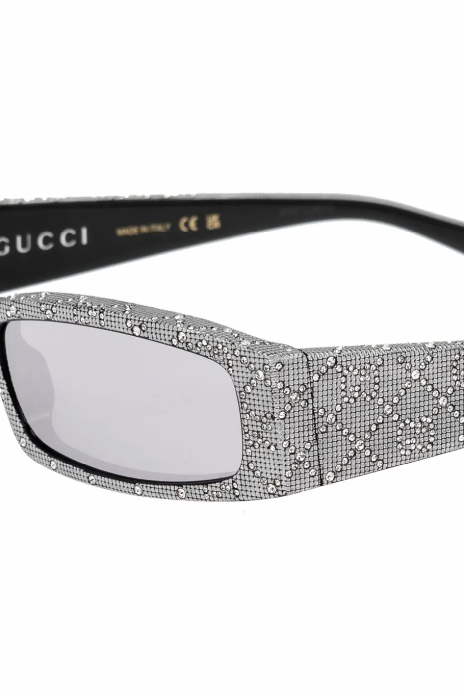 Gucci SREBRNY Okulary przeciwsłoneczne