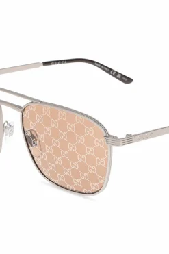 Gucci SREBRNY Okulary przeciwsłoneczne