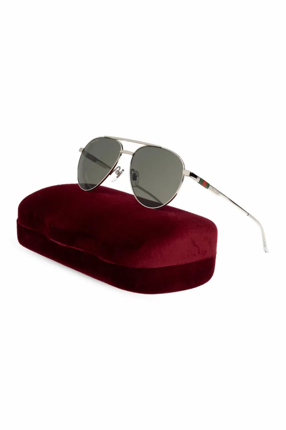Gucci SREBRNY Okulary przeciwsłoneczne