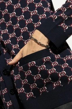 Gucci SREBRNY Srebrna bransoleta z logo