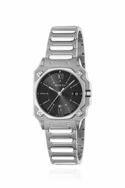 Gucci SREBRNY Zegarek `G-Flat`