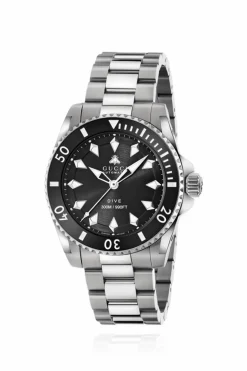 Gucci SREBRNY Zegarek ‘Gucci Dive’