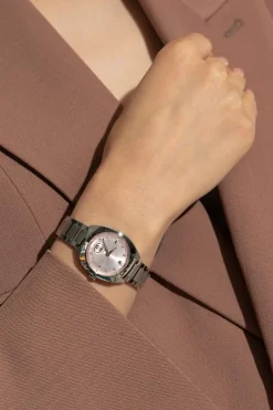 Gucci SREBRNY Zegarek z logo