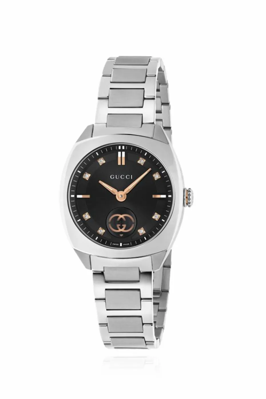 Gucci SREBRNY Zegarek z logo
