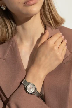 Gucci SREBRNY Zegarek z logo