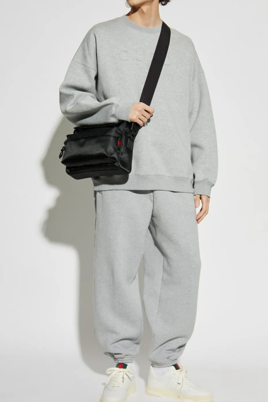 Gucci SZARY Bluza z logo