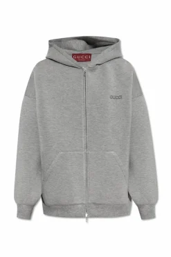 Gucci SZARY Bluza z logo