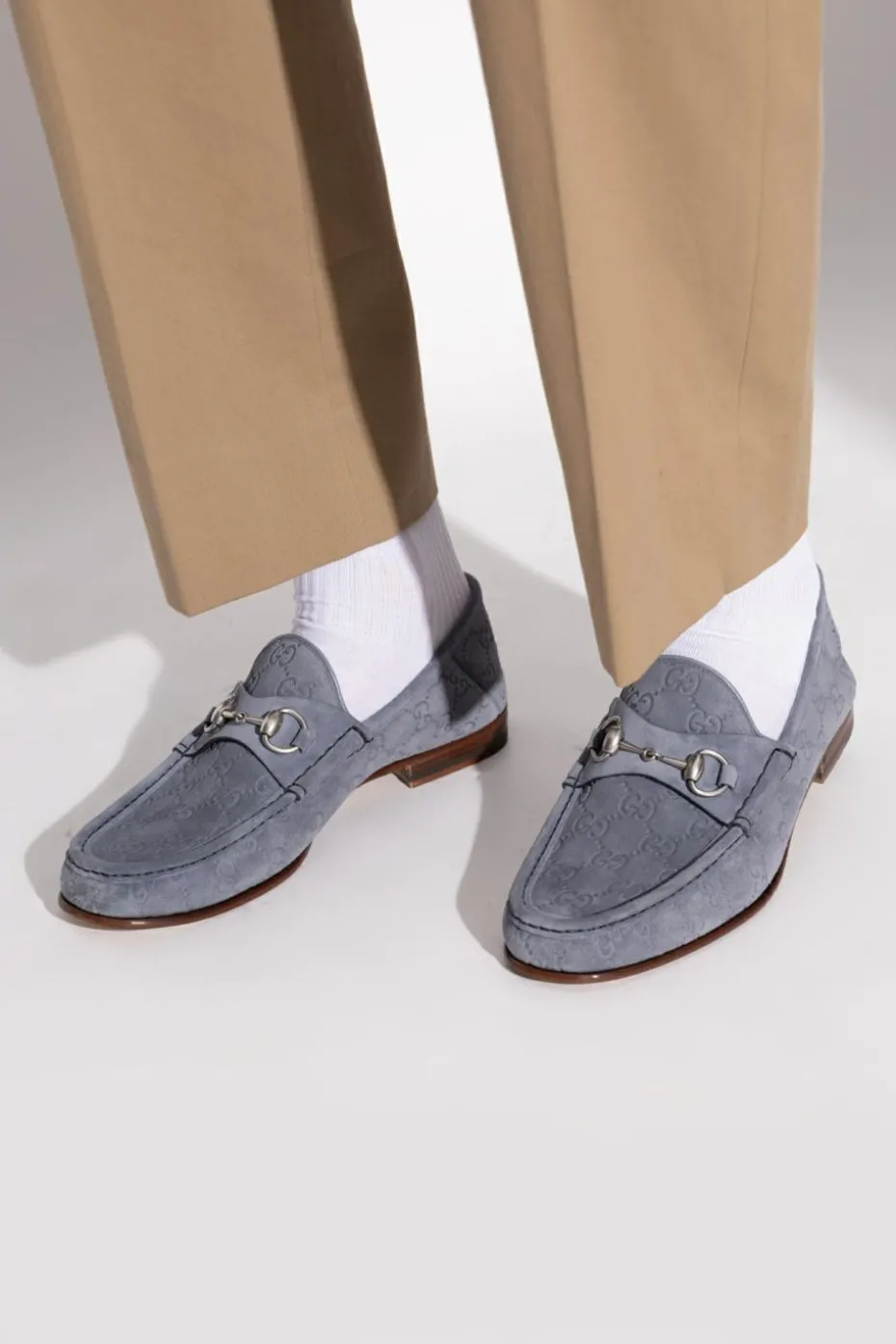 Gucci SZARY Buty typu `loafers`