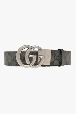 Gucci SZARY Dwustronny pasek