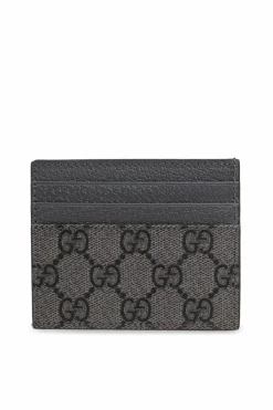 Gucci SZARY Etui na karty z płótna `GG Supreme`
