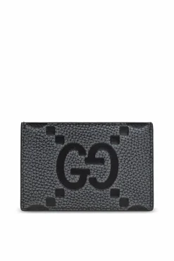 Gucci SZARY Etui na karty ze wzorem `GG`
