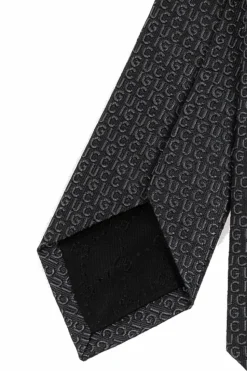 Gucci SZARY Jedwabny krawat