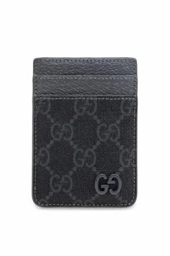 Gucci SZARY Magnetyczne etui na karty do telefonu