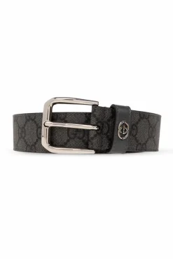 Gucci SZARY Pasek z logo