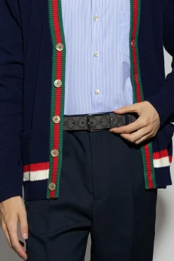 Gucci SZARY Pasek z logo