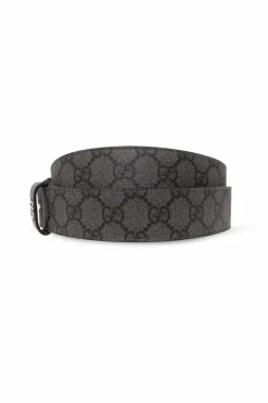 Gucci SZARY Pasek z logo