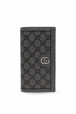 Gucci SZARY Portfel z monogramem