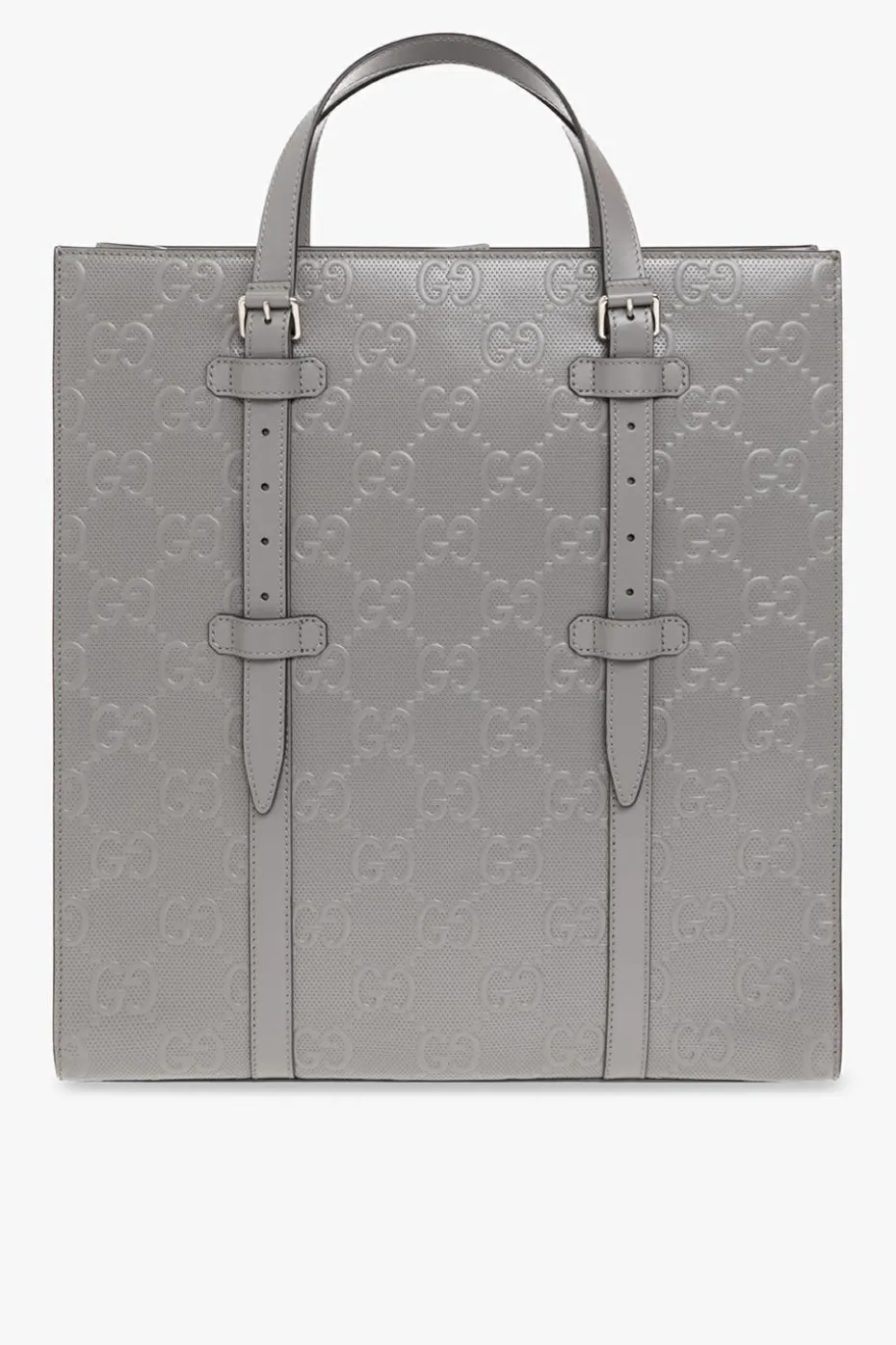 Gucci SZARY Skórzana torba typu ‘shopper’