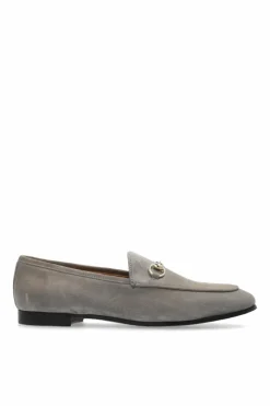 Gucci SZARY Skórzane buty `Jordaan`