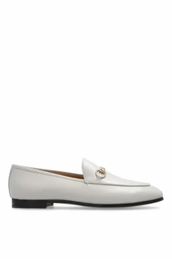 Gucci SZARY Skórzane buty `Jordaan`