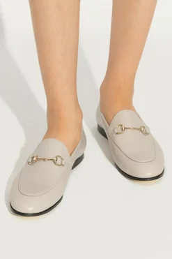 Gucci SZARY Skórzane buty `Jordaan`