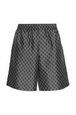 Gucci SZARY Szorty z monogramem