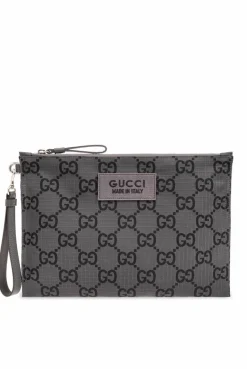 Gucci SZARY Torba do ręki z monogramem