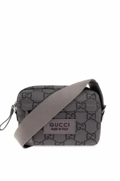 Gucci SZARY Torba na ramię z monogramem