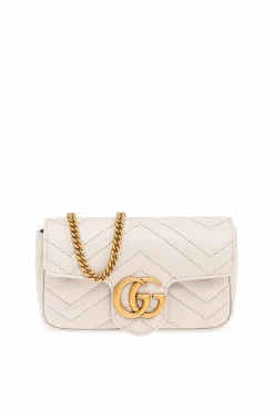 Gucci SZARY Torba na ramię ‘GG Marmont Super Mini’