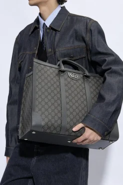 Gucci SZARY Torba ‘Ophidia Large’ typu ‘shopper’