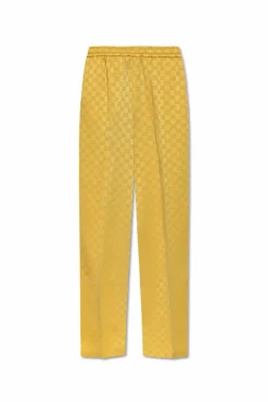 Gucci ŻÓŁTY Spodnie z monogramem