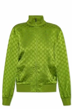Gucci ZIELONY Bluza z monogramem