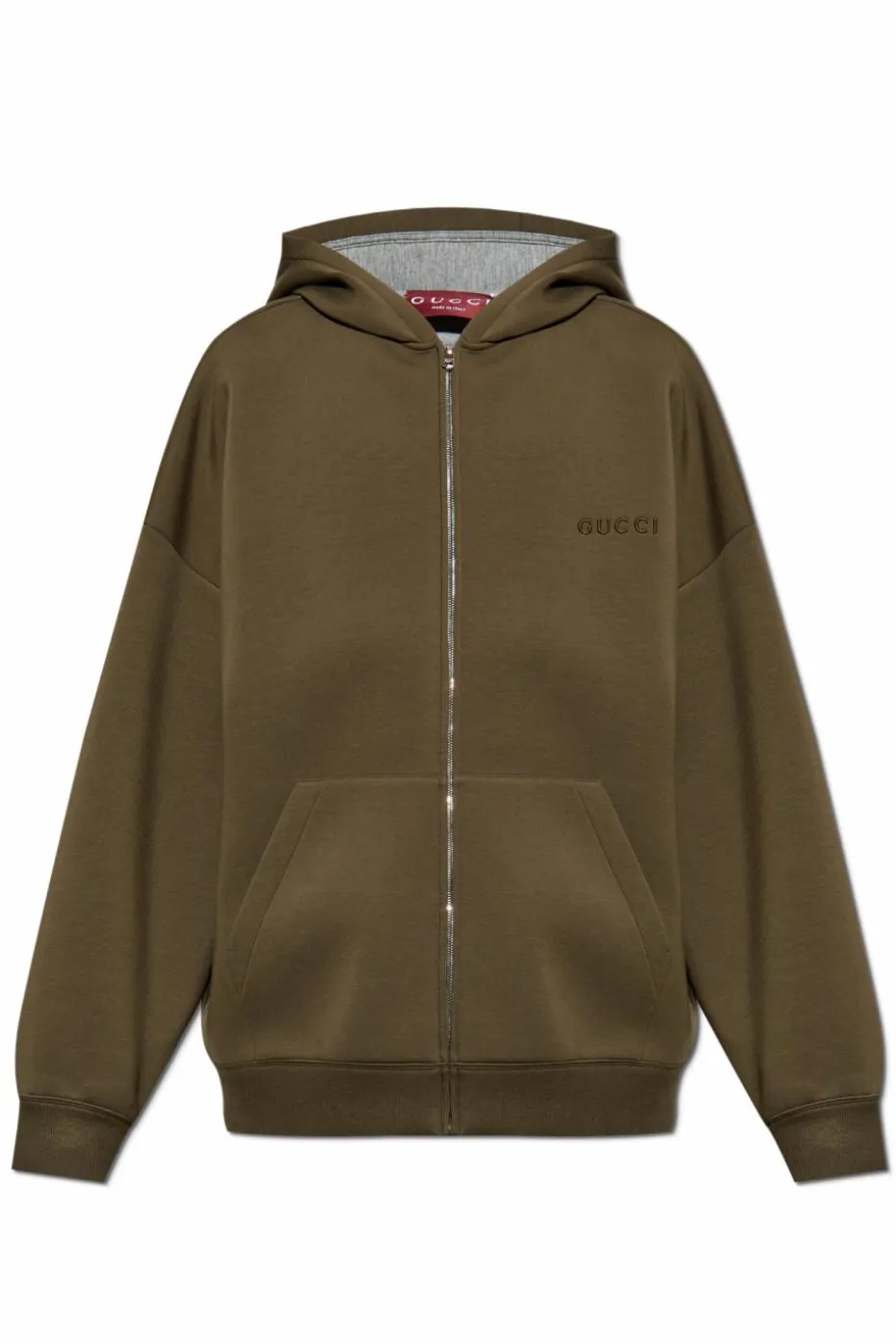 Gucci ZIELONY Bluza z wyszytym logo