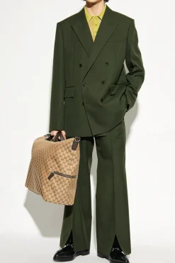 Gucci ZIELONY Dwurzędowa marynarka