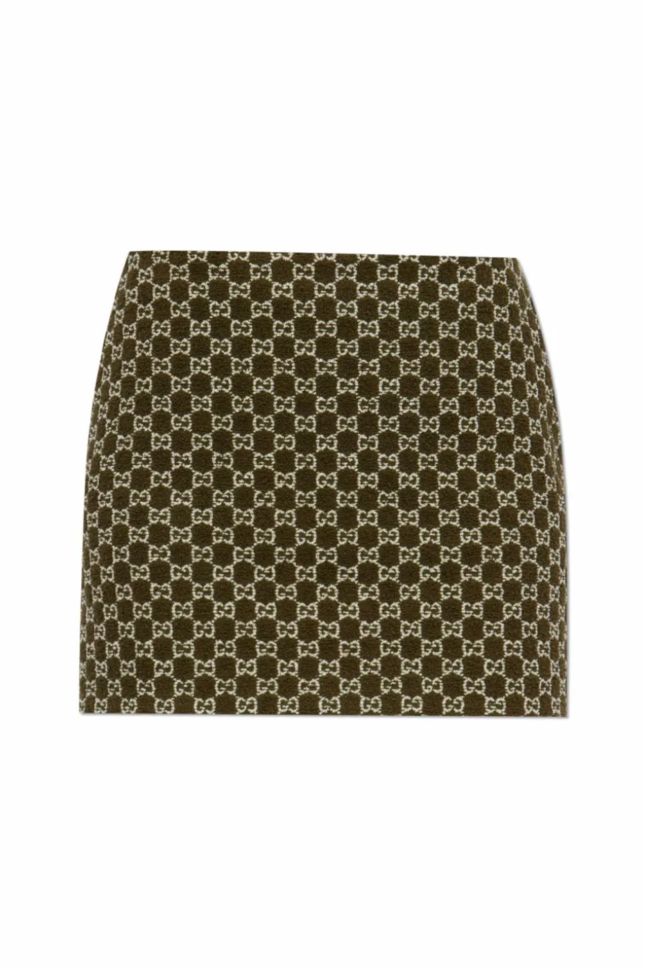 Gucci ZIELONY Krótka spódnica z monogramem