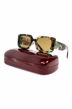 Gucci ZIELONY Okulary przeciwsłoneczne